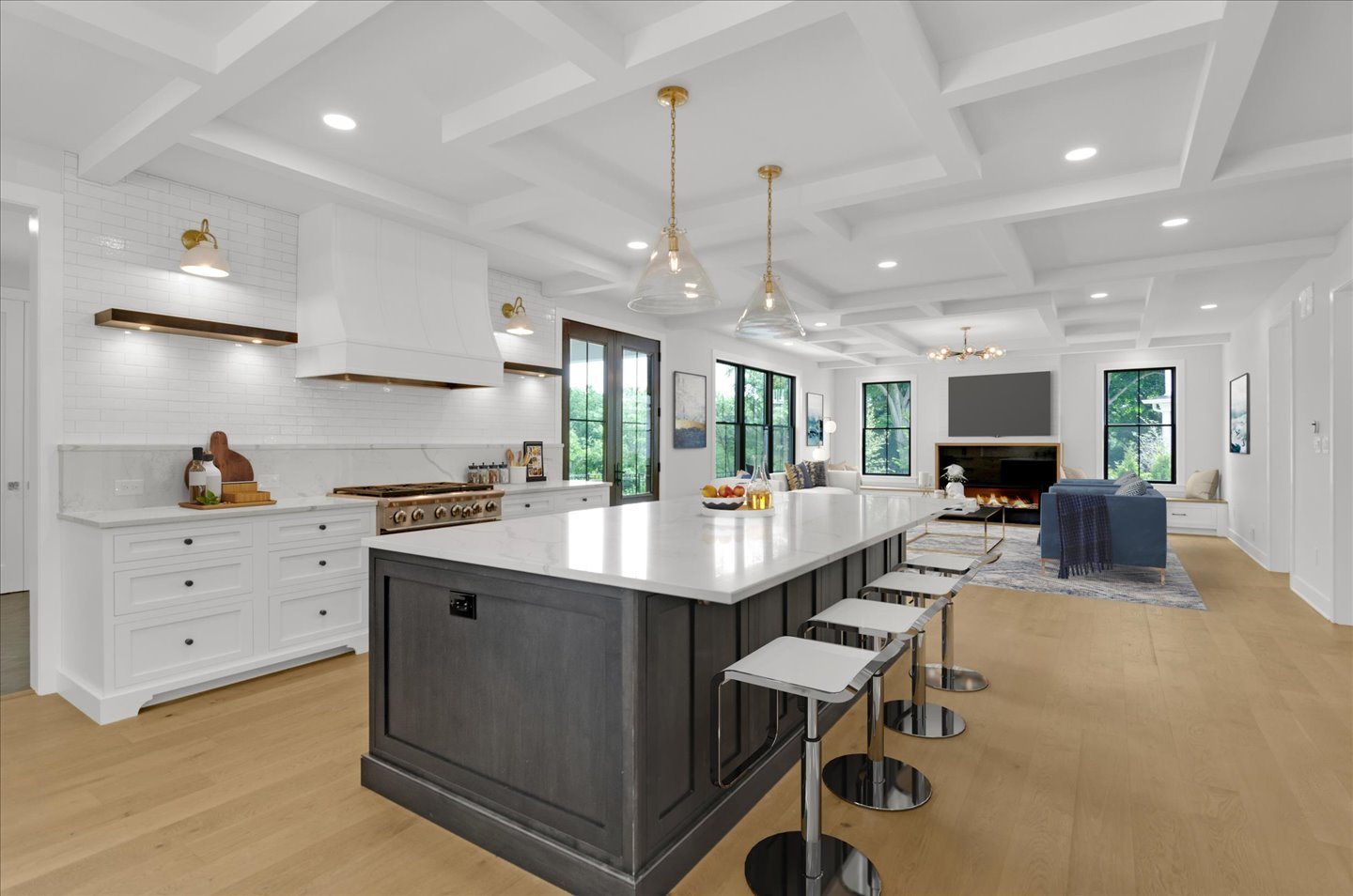 Kitchen Open to Family Room